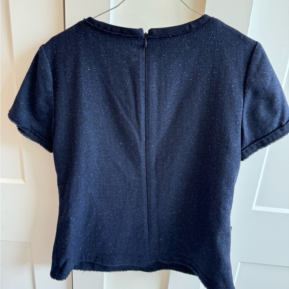 Banana Republic Wool Shell Navy with Black Detail Size S​​​​​ - Picture 5 of 6